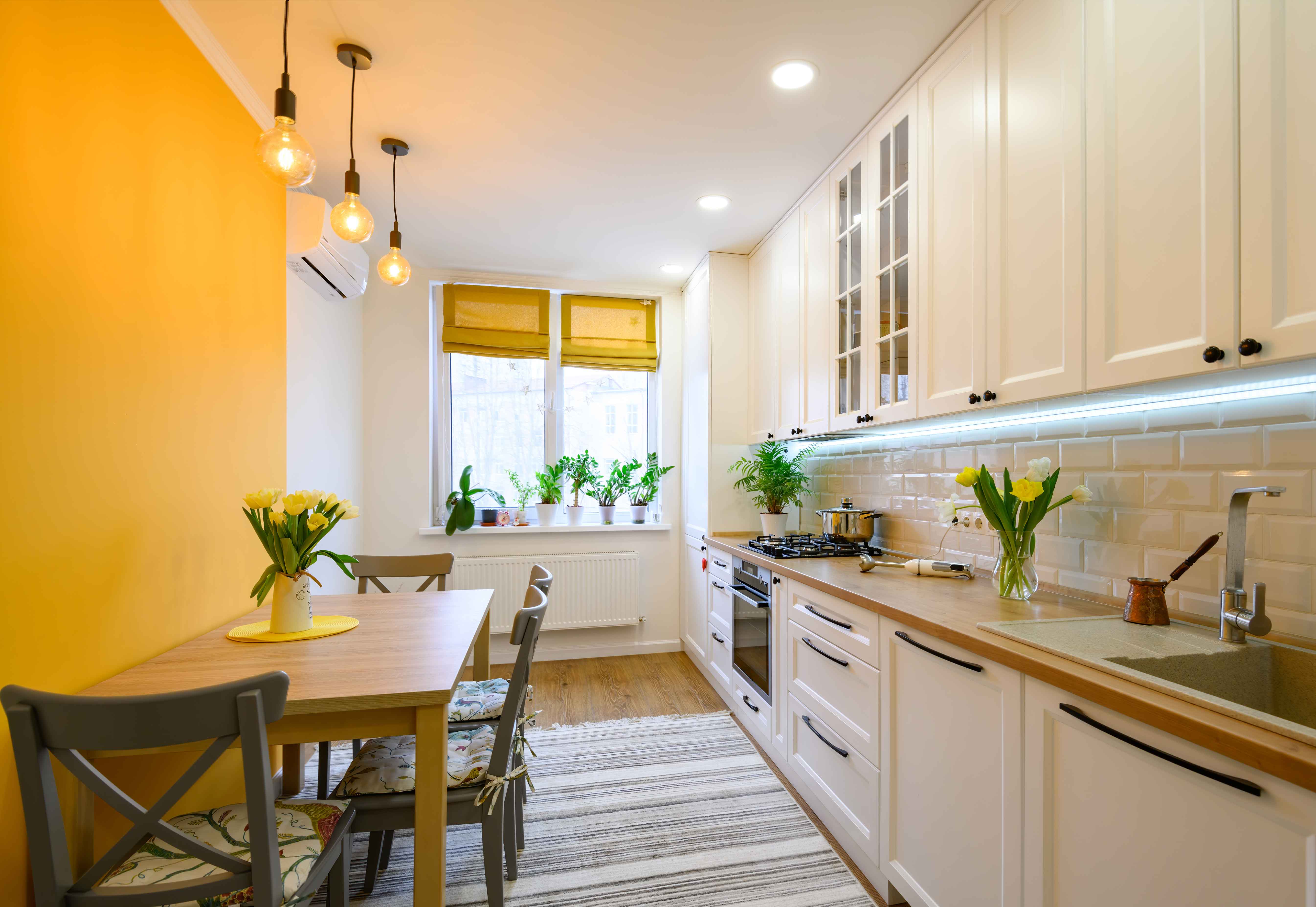interior colour trends yellow kitchen
