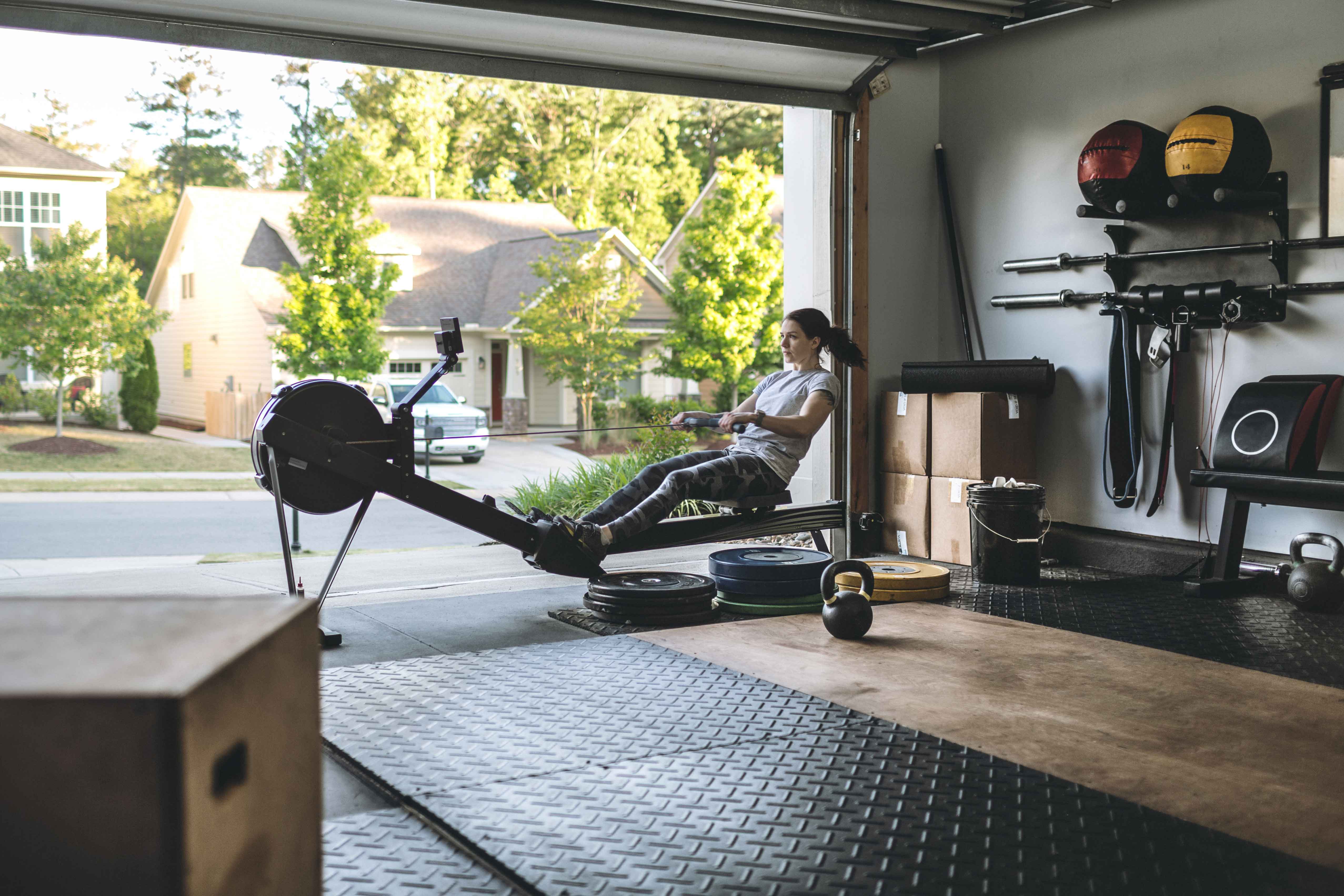 home gym garage conversion