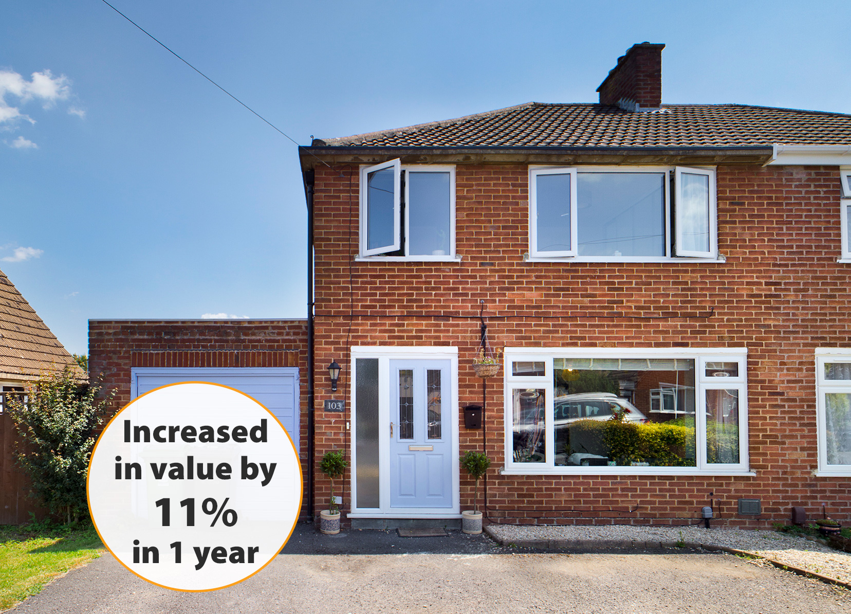 11 percent increase in value longlevens oxstalls drive