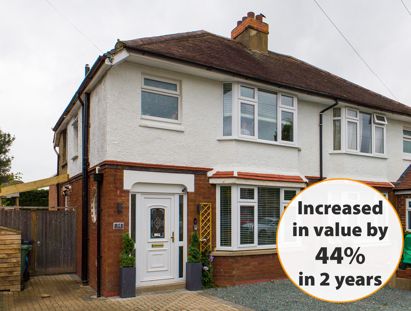 44 percent increase longlevens kendal road