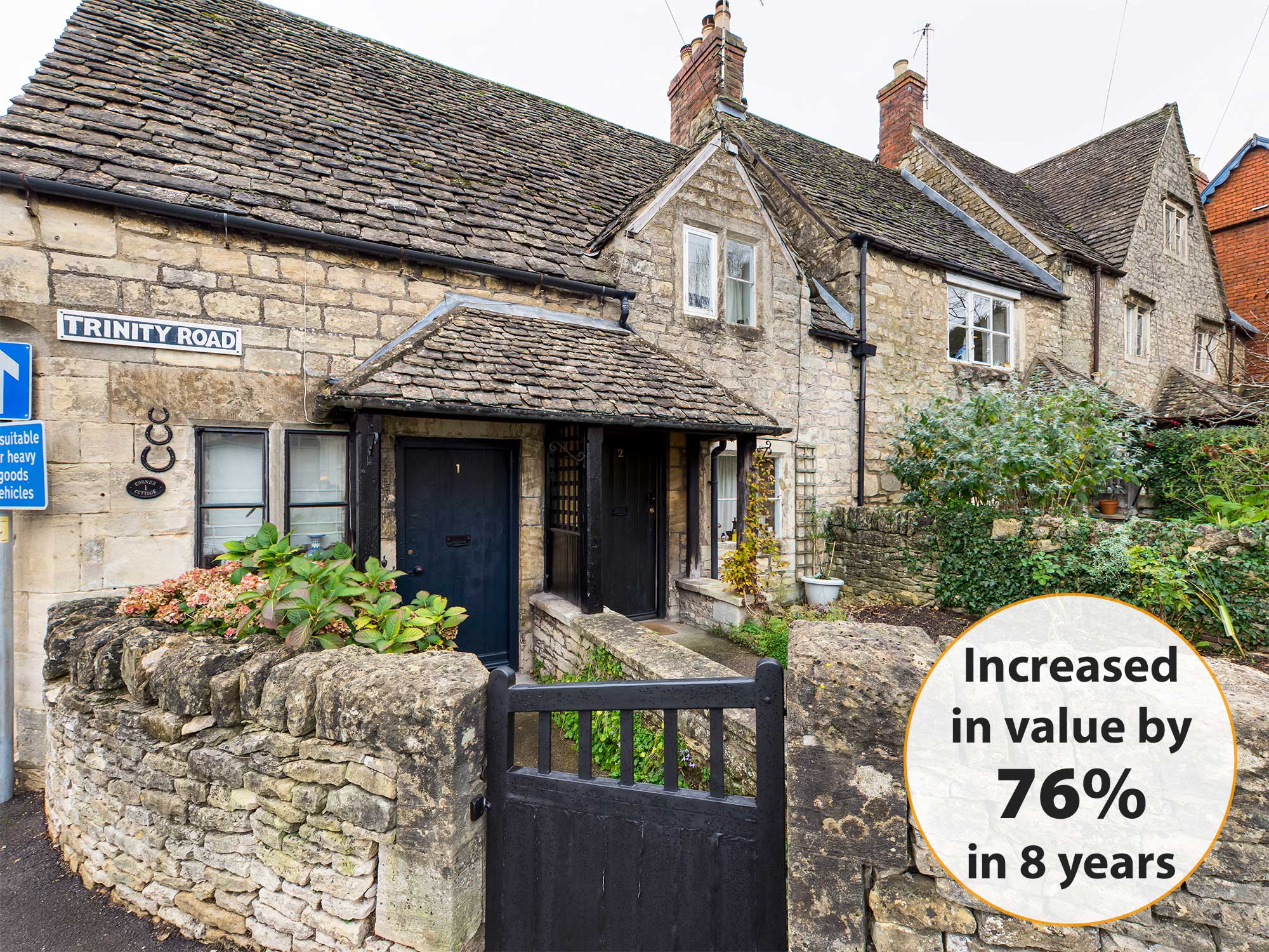 stroud house price rises