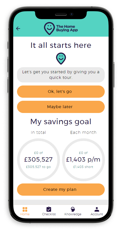 home buying app savings goals