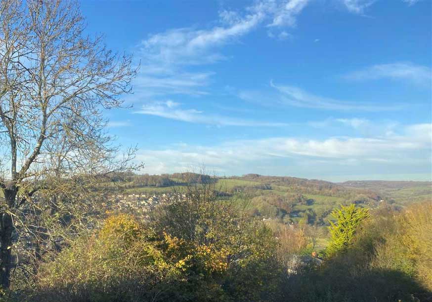 views across Stroud
