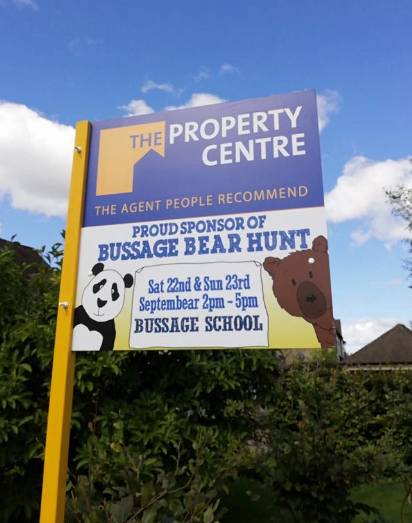 The Property Centre Bussage Bear Hunt sold board