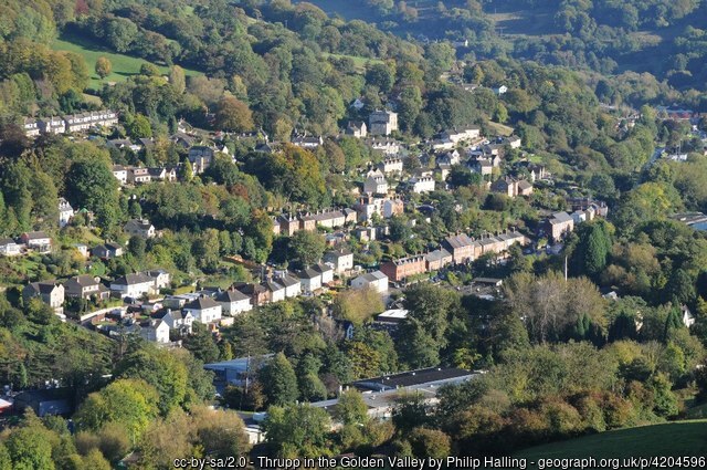 Thrupp viewed from Rodborough by Philip Halling