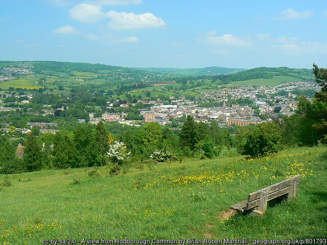View of Stroud from Rodborough Common by Brian Robert Marshall