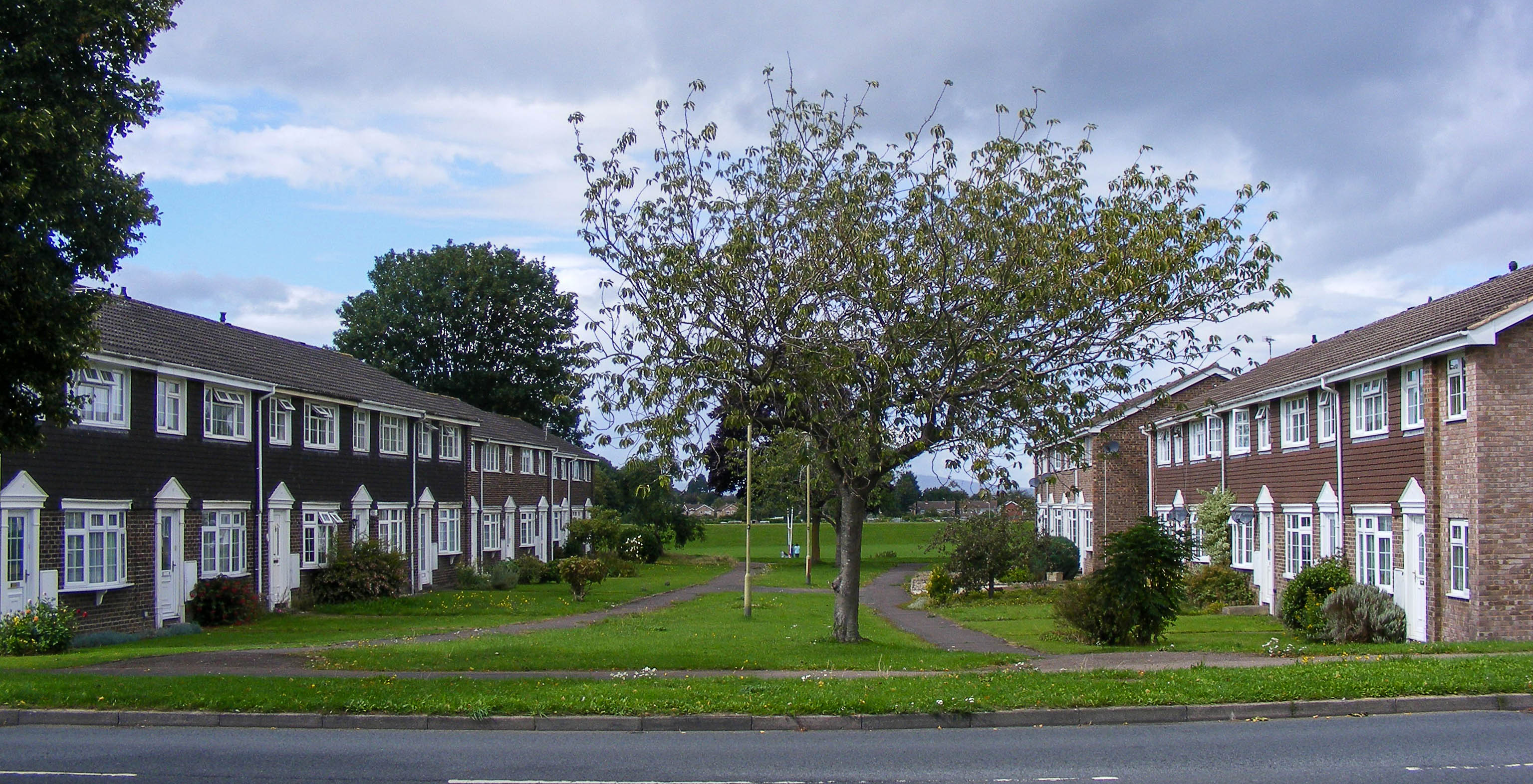 Redpoll Way and Redstart Way in Abbeymead Gloucester